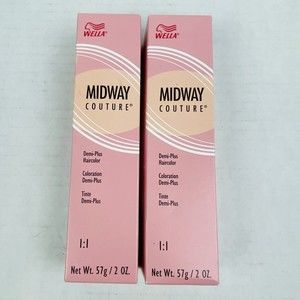 Wella Midway Coutour Demi Plus Hair Color 2oz 5/6Rv Red Brown Lot Of 2 NIB NEW